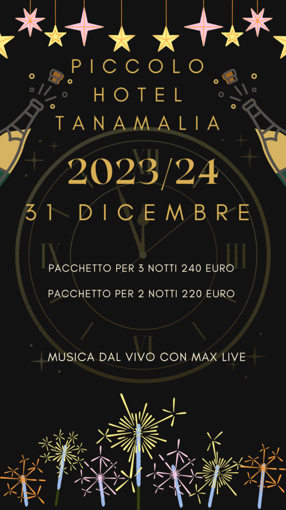 Veglione Capodanno 2025 Piccolo Hotel Tanamalia